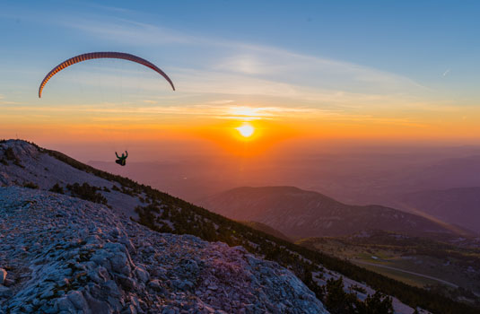 Paragleiten am Mont Ventoux © Verneuil Teddy