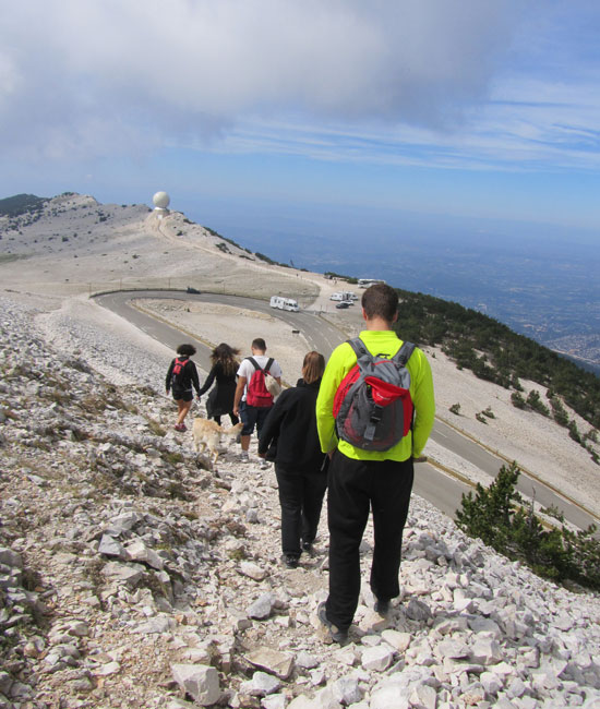 Walking zum Aufwärmen Ventoux