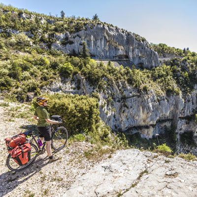 Die Nesque-Schluchten - Radfahren