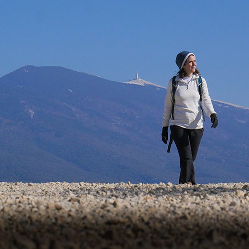 Vue sur le Ventoux depuis le lac du Paty 